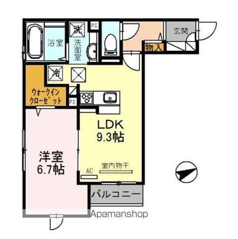 アークステージ(1LDK/1階)の間取り写真