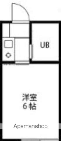 クロノス川崎(ワンルーム/1階)の間取り写真