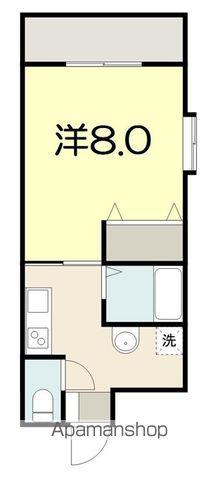 グローリーシズ(1K/2階)の間取り写真