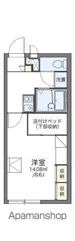 レオパレスホークヒルズ 1階階 間取り