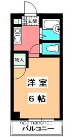 伊予鉄道本町線 本町５丁目駅 徒歩2分 10階建 築36年(1K/4階)の間取り写真