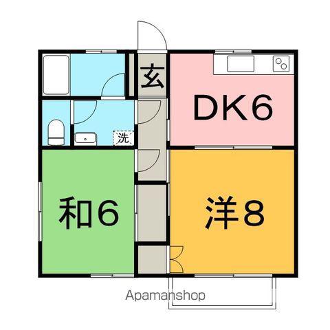 センチュリーハイツRYO(2DK/2階)の間取り写真