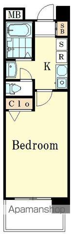 カスタリア新宿御苑2(1K/7階)の間取り写真