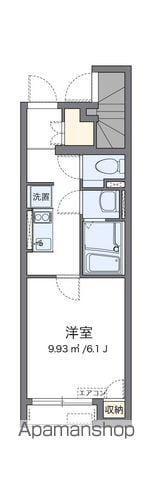 クレイノWAKANAⅡ(1K/1階)の間取り写真