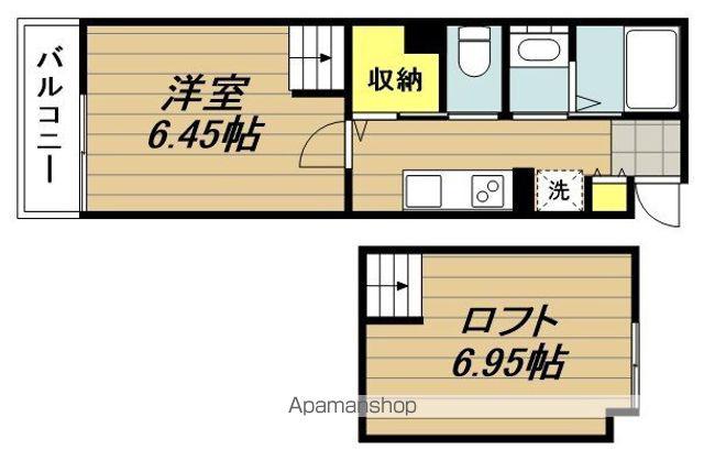 MARK DUO蕨錦町(1K/3階)の間取り写真