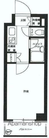 ルーブル渋谷松濤(1K/4階)の間取り写真