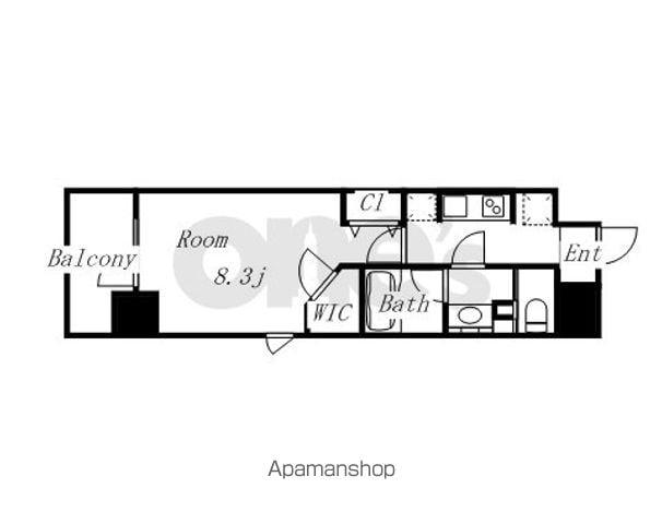パークアクシス名古屋山王(1K/7階)の間取り写真
