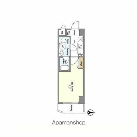DELCCS西池袋(1K/3階)の間取り写真