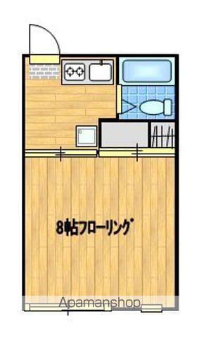 コーポ南(1K/2階)の間取り写真