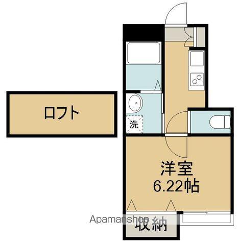 アスコット文化町(1K/1階)の間取り写真
