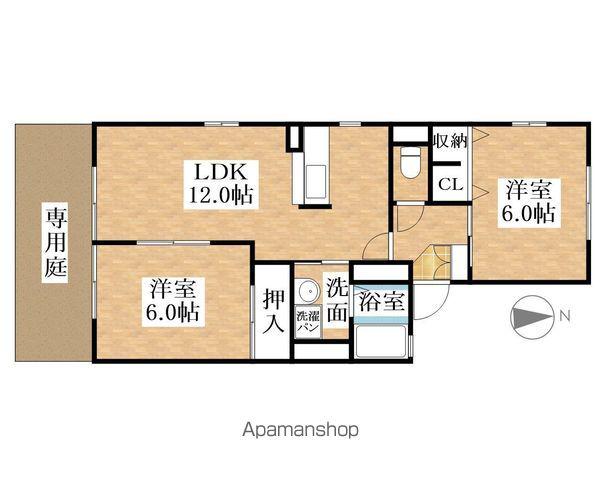 フレマリールKS(2LDK/1階)の間取り写真