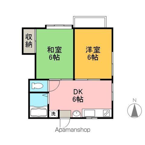 アートインMMI(2DK/2階)の間取り写真