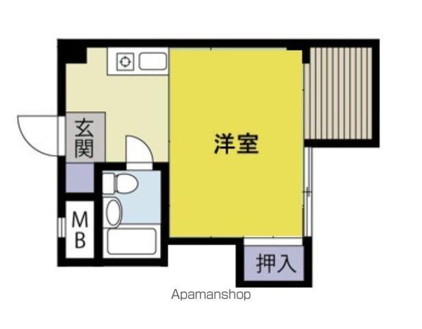 クロノス新狭山(ワンルーム/2階)の間取り写真