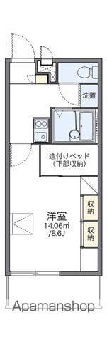レオパレス猪子石(1K/1階)の間取り写真