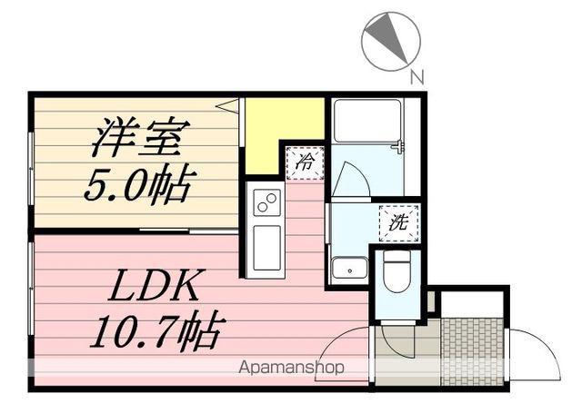 RILASSANTE 東札幌(1LDK/3階)の間取り写真