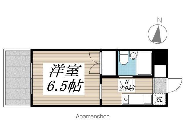 メゾン・ド・ドリーム横浜(1K/2階)の間取り写真