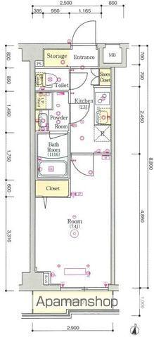 スカイコートグレース新宿中落合 2階階 間取り
