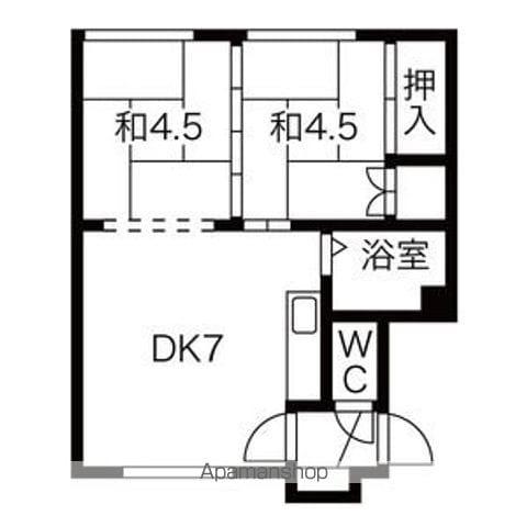 栄マンション(2DK/2階)の間取り写真