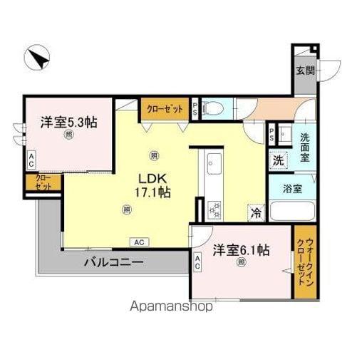 RETREAT 25(2LDK/2階)の間取り写真