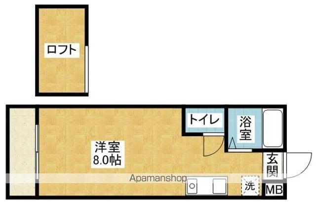 ルート新宮駅前AE(1K/2階)の間取り写真