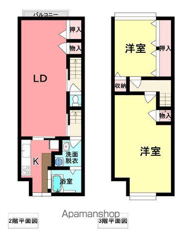 BELLE2(2LDK/2階)の間取り写真