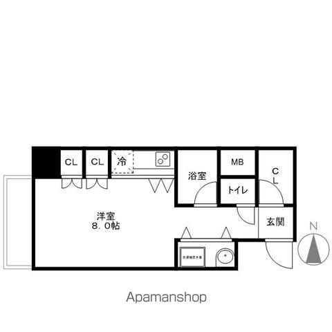 S-FORT桜山(ワンルーム/8階)の間取り写真