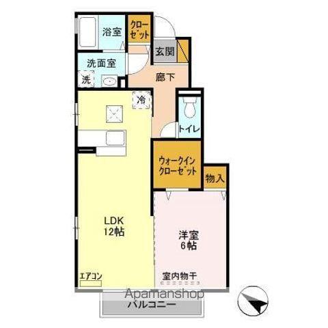 NOёL(1LDK/1階)の間取り写真