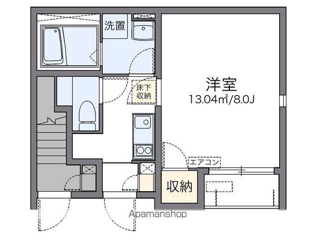 レオネクストソラーナ尾島(1K/1階)の間取り写真