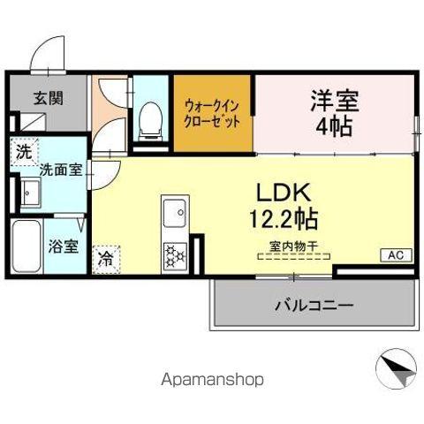 CLASSEUM盛岡駅前 II(1LDK/3階)の間取り写真