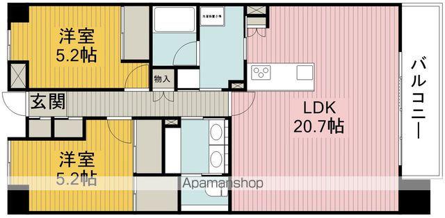 MAGNIFIQUE北桜塚(2LDK/2階)の間取り写真