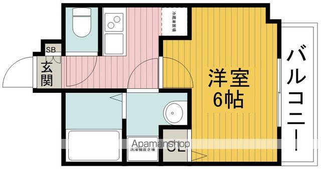 ファーストフィオーレ蛍池ソラーレ(1K/4階)の間取り写真