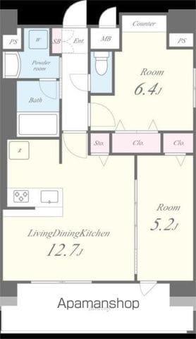 セイワパレス吹上公園(2LDK/10階)の間取り写真