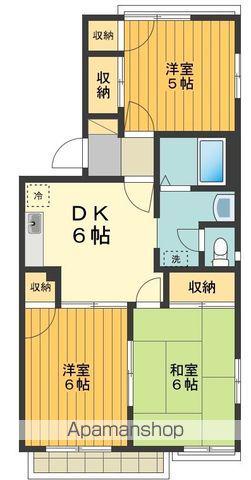 サンモール・エス(3DK/2階)の間取り写真