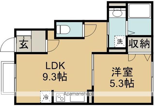 アステール(1LDK/1階)の間取り写真