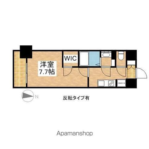 プレサンス新栄町ギャラント(1K/8階)の間取り写真