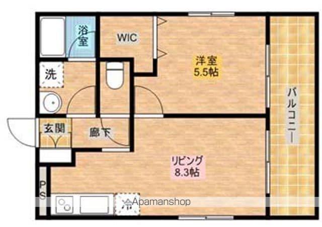 サーブハウス(1LDK/2階)の間取り写真