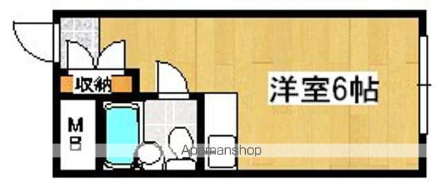 苅田ハイツ(ワンルーム/3階)の間取り写真