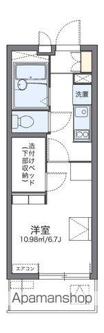 レオパレス大久手(1K/1階)の間取り写真