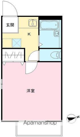 SUN・S・Pコーポ(1K/1階)の間取り写真