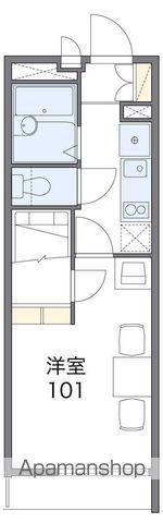 レオパレスフリージア(1K/1階)の間取り写真
