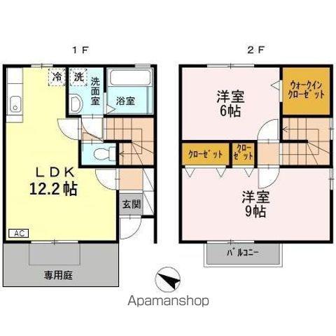 ガーネット　Ａ(2LDK)の間取り写真