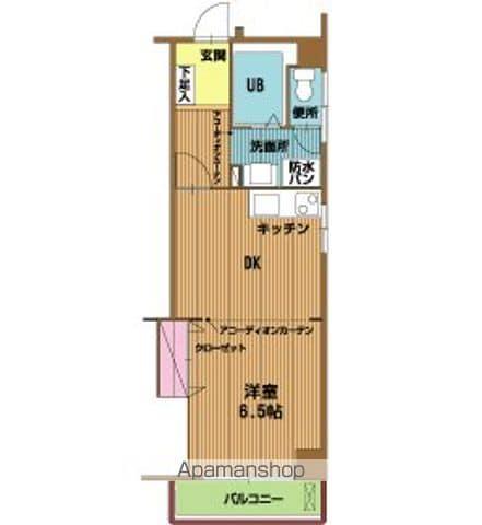 奥堂グリーンハイツ(1DK/3階)の間取り写真