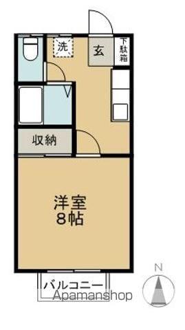 コーポ萩(1K/1階)の間取り写真