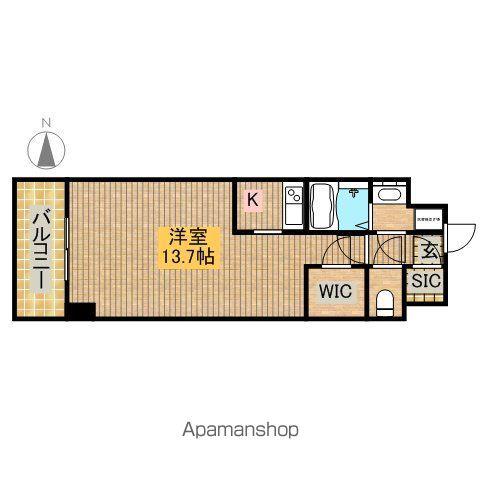 VIARE STORIA(ワンルーム/4階)の間取り写真