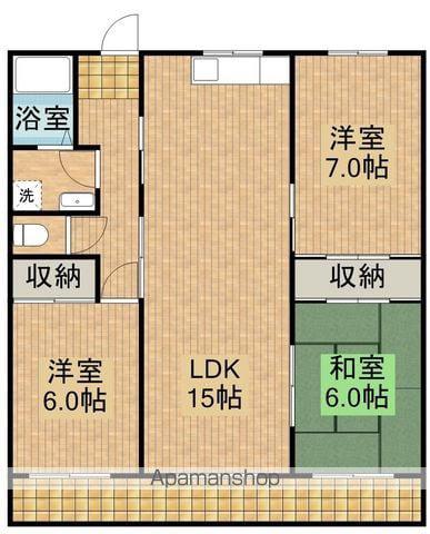 第2センチュリーハイツ(3LDK/3階)の間取り写真
