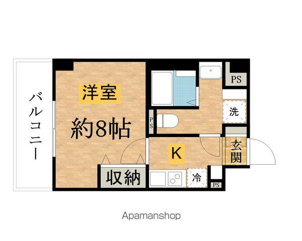 RISING PLACE 八王子みなみ野(1K/3階)の間取り写真