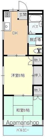 コーポエクセレンス(2DK/2階)の間取り写真