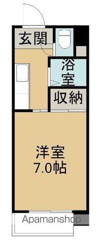 ステップイン金満(ワンルーム/3階)の間取り写真