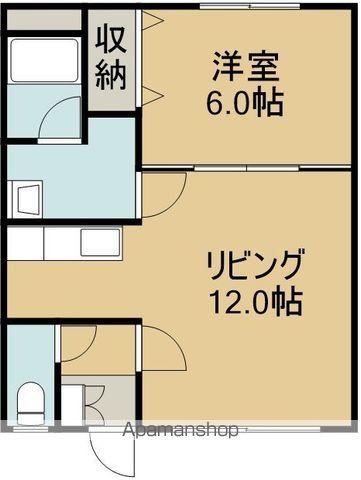 ドリームハイツⅡ(1LDK/2階)の間取り写真
