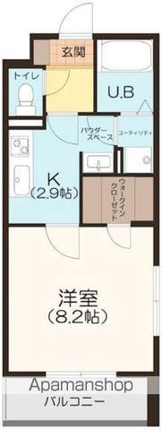 ボヌール新栄(1K/2階)の間取り写真